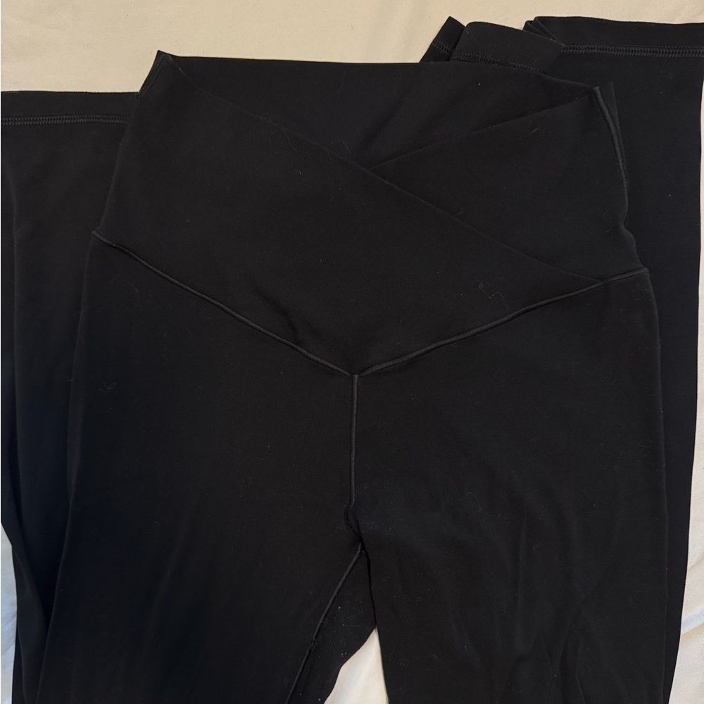 Aerie crossover flare leggings